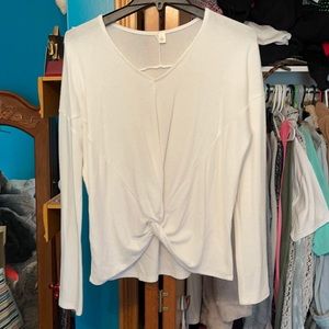 Francescas white long sleeve top